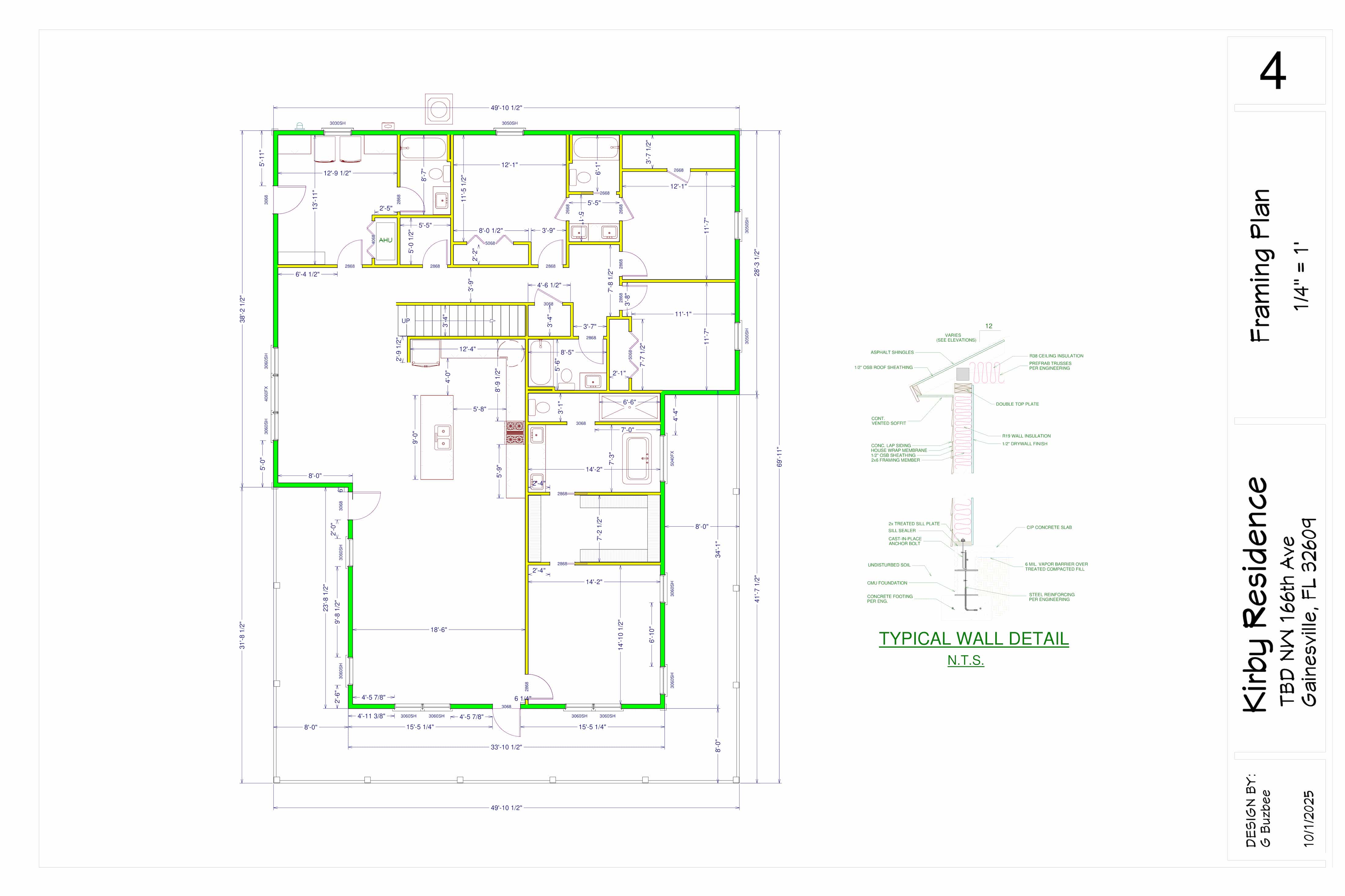 Framing plan
